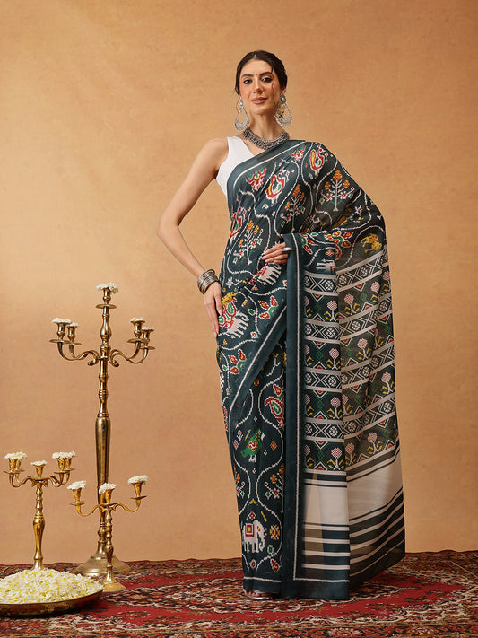 Ready To Wear Printed Soft Mul Cotton  Saree
