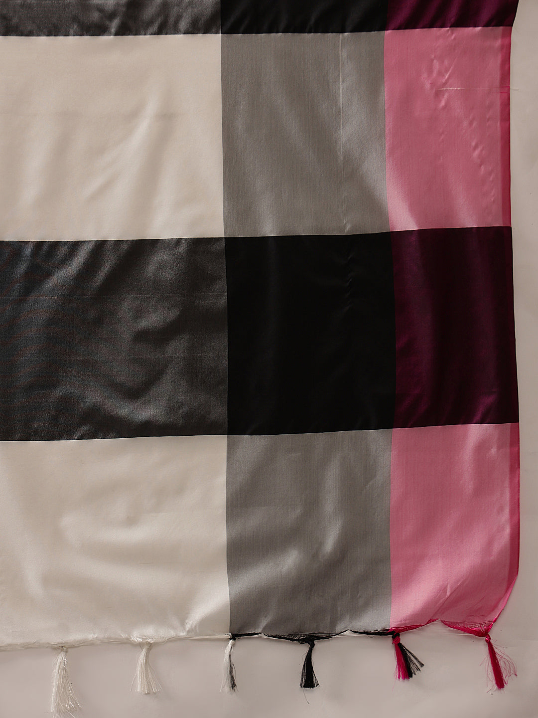 Ready To Wear Women's Soft Silk Uppada Woven Pattu Black  Saree