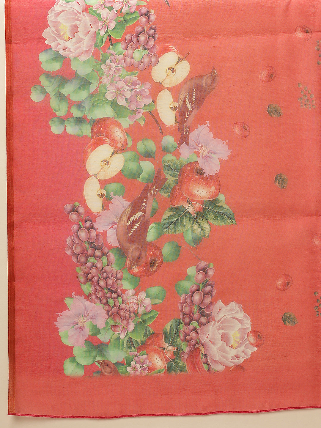 Ready To Wear Chanderi Cotton Digital Printed  Saree