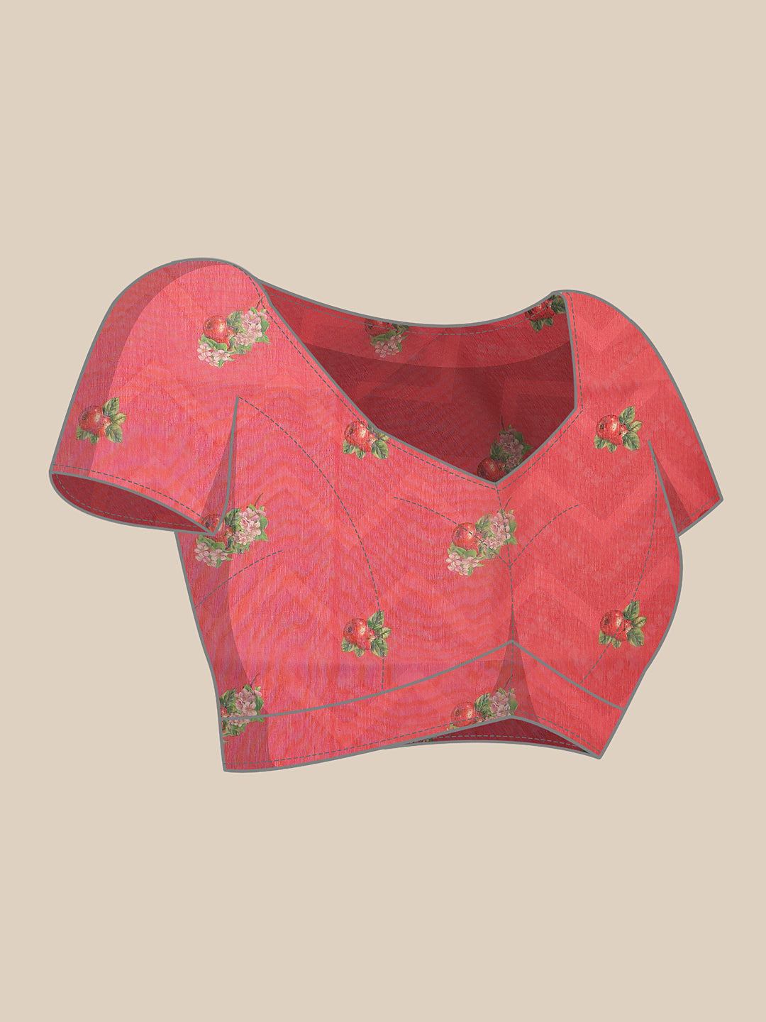 Ready To Wear Chanderi Cotton Digital Printed  Saree