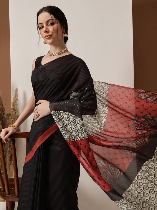 Ready To Wear Digital Printed Soft Mul Cotton  Saree
