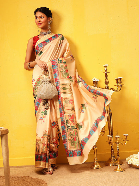 Ready To Wear Royal Rajwadi Digital Print  Saree