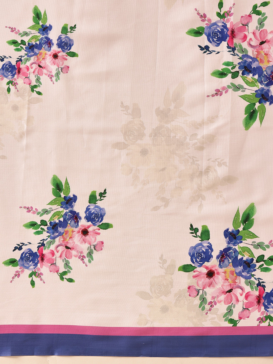 Ready To Wear Bollywood Inspired Floral Digital Print Satin Saree