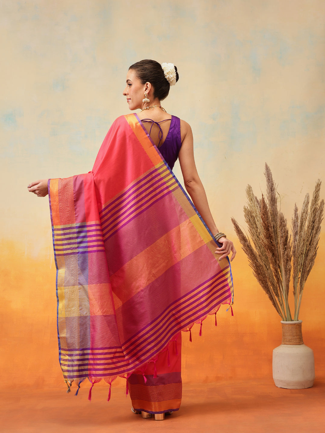 Ready To Wear Uppada Pattu Art Silk Woven  Saree