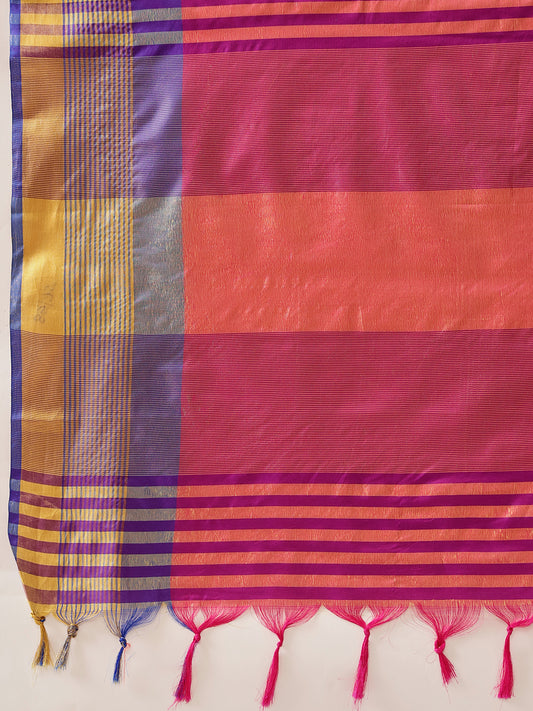 Ready To Wear Uppada Pattu Art Silk Woven  Saree
