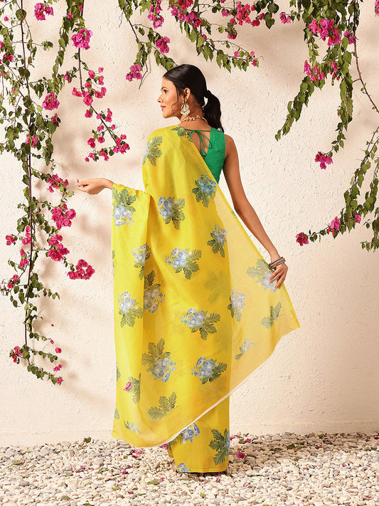 Ready To Wear Digital Printed Soft Mul Cotton Saree