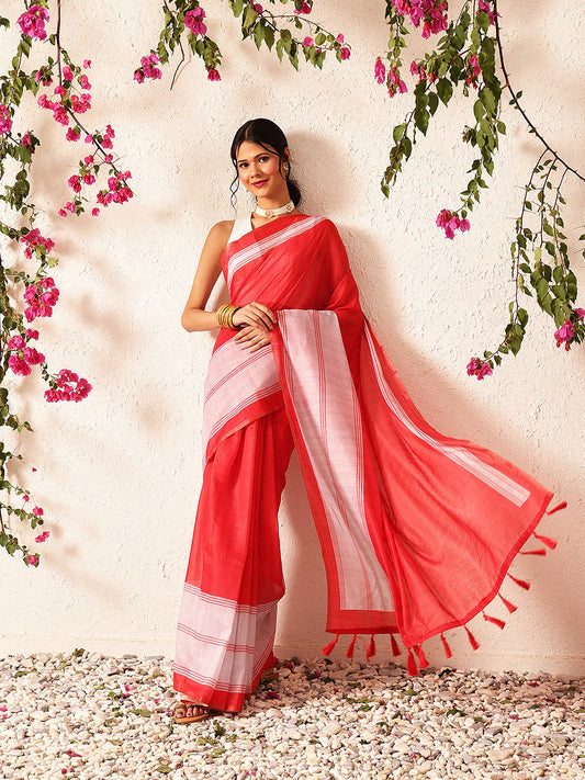 Ready To Wear Women Cotton Blend Digital Print Saree