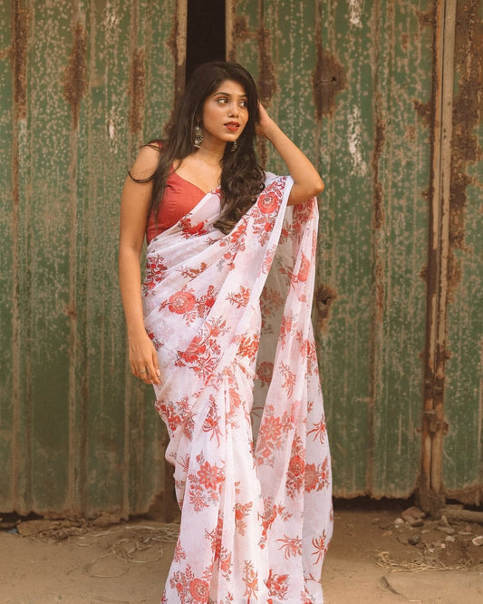 Ready to Wear - Soft Georgette Silk Saree
