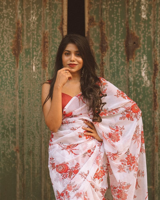 Ready to Wear - Soft Georgette Silk Saree