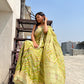 Green Soft Georgette Brasso Print Saree