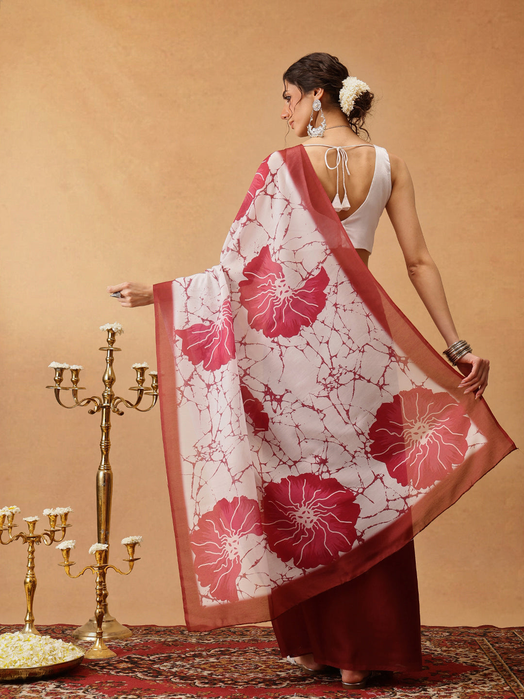 Ready To Wear Printed Soft Mul Cotton  Saree
