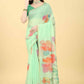 Ready To Wear Women's Floral Digital Printed  Saree