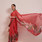 Ready To Wear Chanderi Cotton Digital Printed  Saree