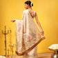 Ready To Wear Tussar Color Soft Silk Floral Digital Printed  Saree