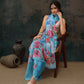 Ready To Wear Abstrect Chanderi Polyester Silk  Saree