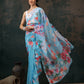 Ready To Wear Abstrect Chanderi Polyester Silk  Saree