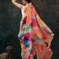 Ready To Wear Abstrect Chanderi Polyester Silk  Saree