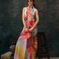 Ready To Wear Abstrect Chanderi Polyester Silk  Saree