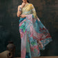 Ready To Wear Abstrect Chanderi Polyester Silk  Saree
