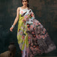 Ready To Wear Abstrect Chanderi Polyester Silk  Saree
