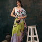 Ready To Wear Abstrect Chanderi Polyester Silk  Saree