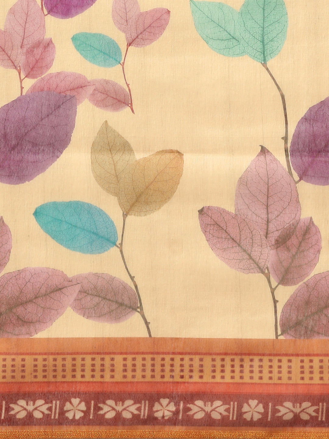 Ready To Wear Printed Chanderi Cotton  Saree