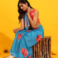 Ready To Wear Soft Silk Bollywood Digital Print  Saree