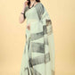 Ready To Wear Chanderi Digital Print  Saree