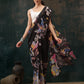 Ready To Wear Floral Chanderi Polyester Silk  Saree