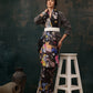 Ready To Wear Floral Chanderi Polyester Silk  Saree