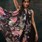 Ready To Wear Floral Chanderi Polyester Silk  Saree