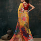 Ready To Wear Floral Chanderi Polyester Silk  Saree