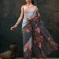 Ready To Wear Floral Chanderi Polyester Silk  Saree