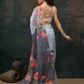 Ready To Wear Floral Chanderi Polyester Silk  Saree