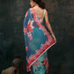 Ready To Wear Floral Chanderi Polyester Silk  Saree
