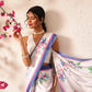 Ready To Wear Bollywood Inspired Floral Digital Print Satin Saree
