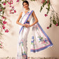 Ready To Wear Bollywood Inspired Floral Digital Print Satin Saree