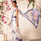 Ready To Wear Bollywood Inspired Floral Digital Print Satin Saree