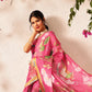 Ready To Wear Fruits Printed Cotton Tissue Saree With Gold Zari Work