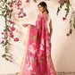 Ready To Wear Fruits Printed Cotton Tissue Saree With Gold Zari Work