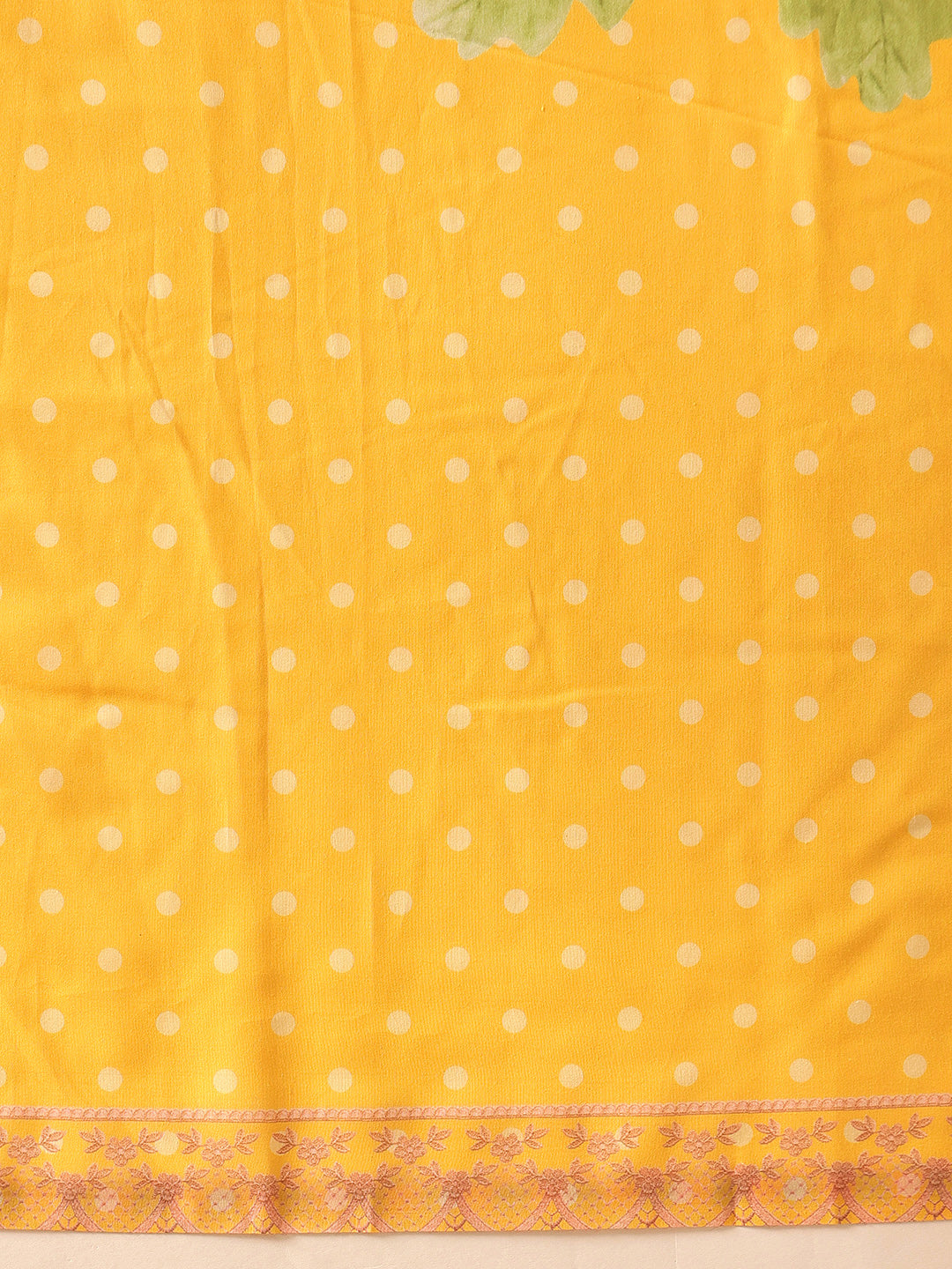 Ready To Wear Polka Dots Printed Soft Mul Cotton Saree