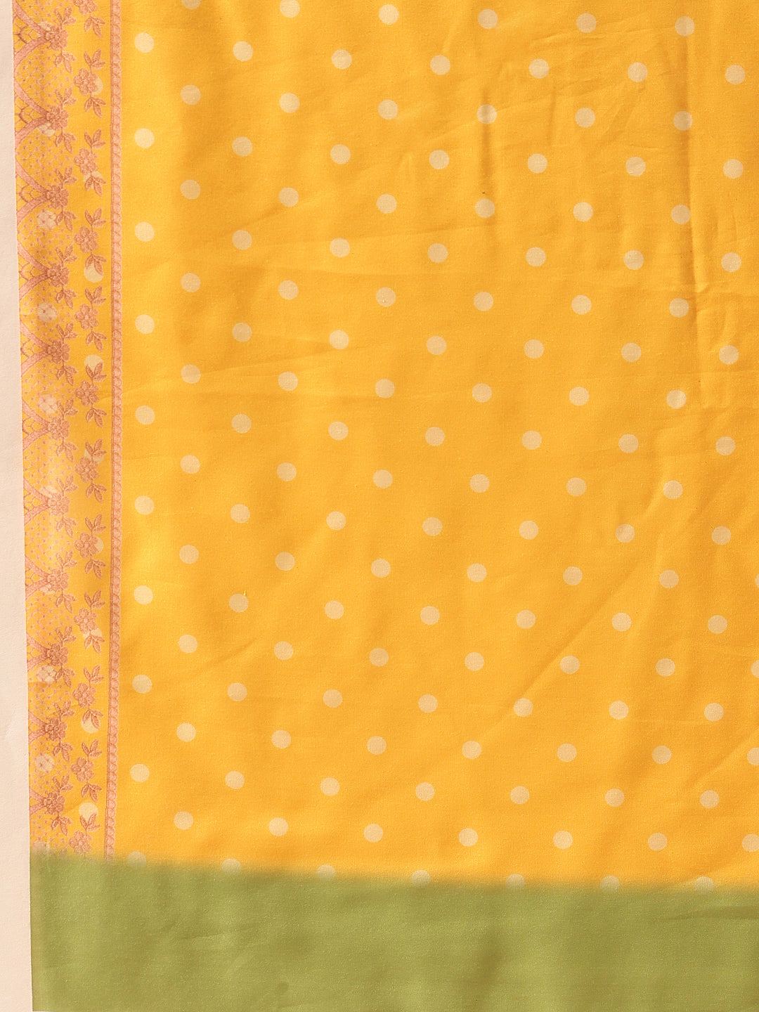 Ready To Wear Polka Dots Printed Soft Mul Cotton Saree