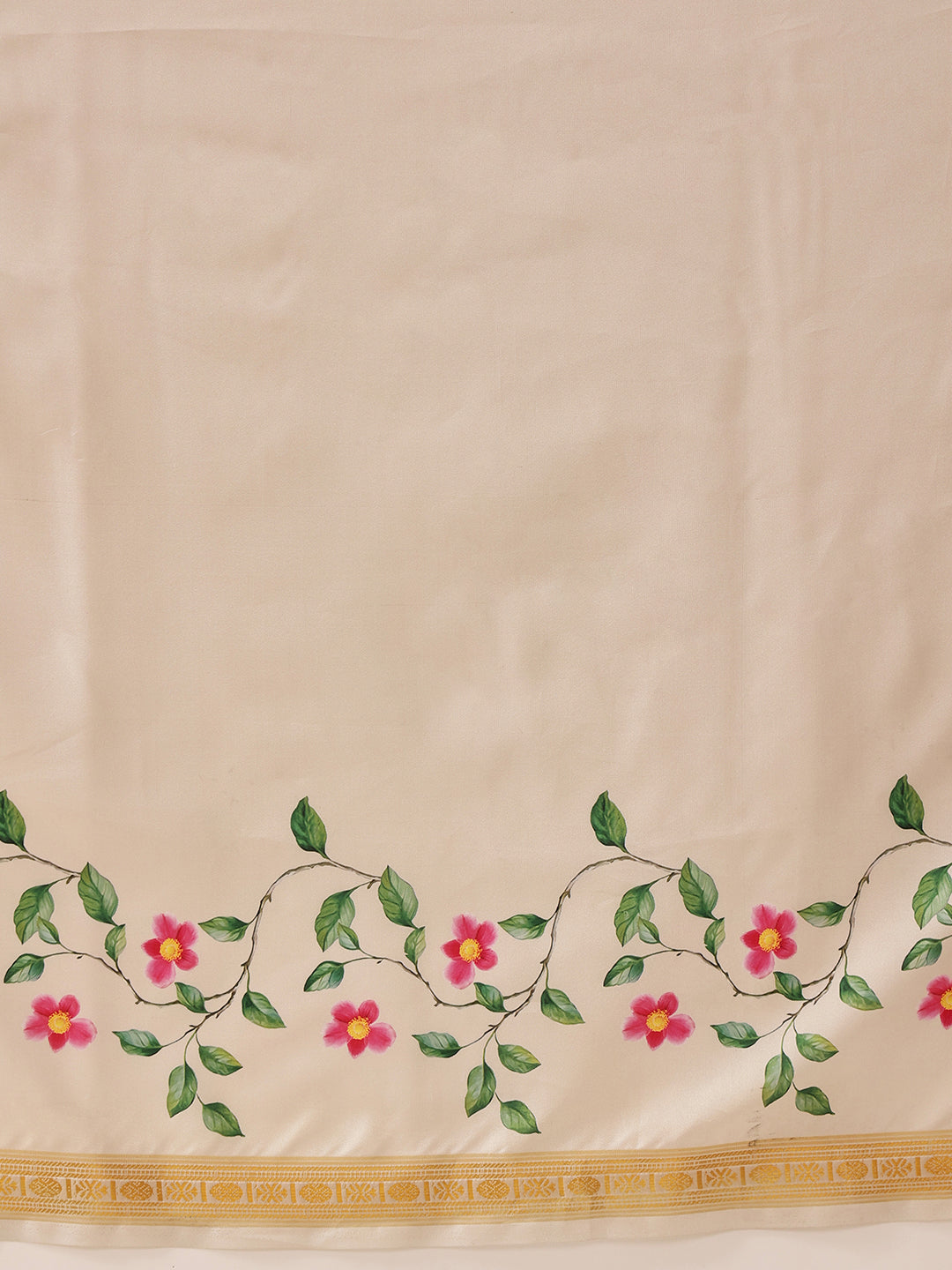 Ready To Wear Onam Special Printed Silk  Kasauv Saree