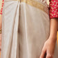 Ready To Wear Onam Special Printed Silk  Kasauv Saree