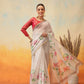 Ready To Wear Printed Cotton Zari Tissue  Saree
