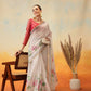 Ready To Wear Printed Cotton Zari Tissue  Saree