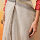Ready To Wear Printed Cotton Zari Tissue  Saree