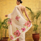 Ready To Wear Women's Digital Printed Chanderi Saree
