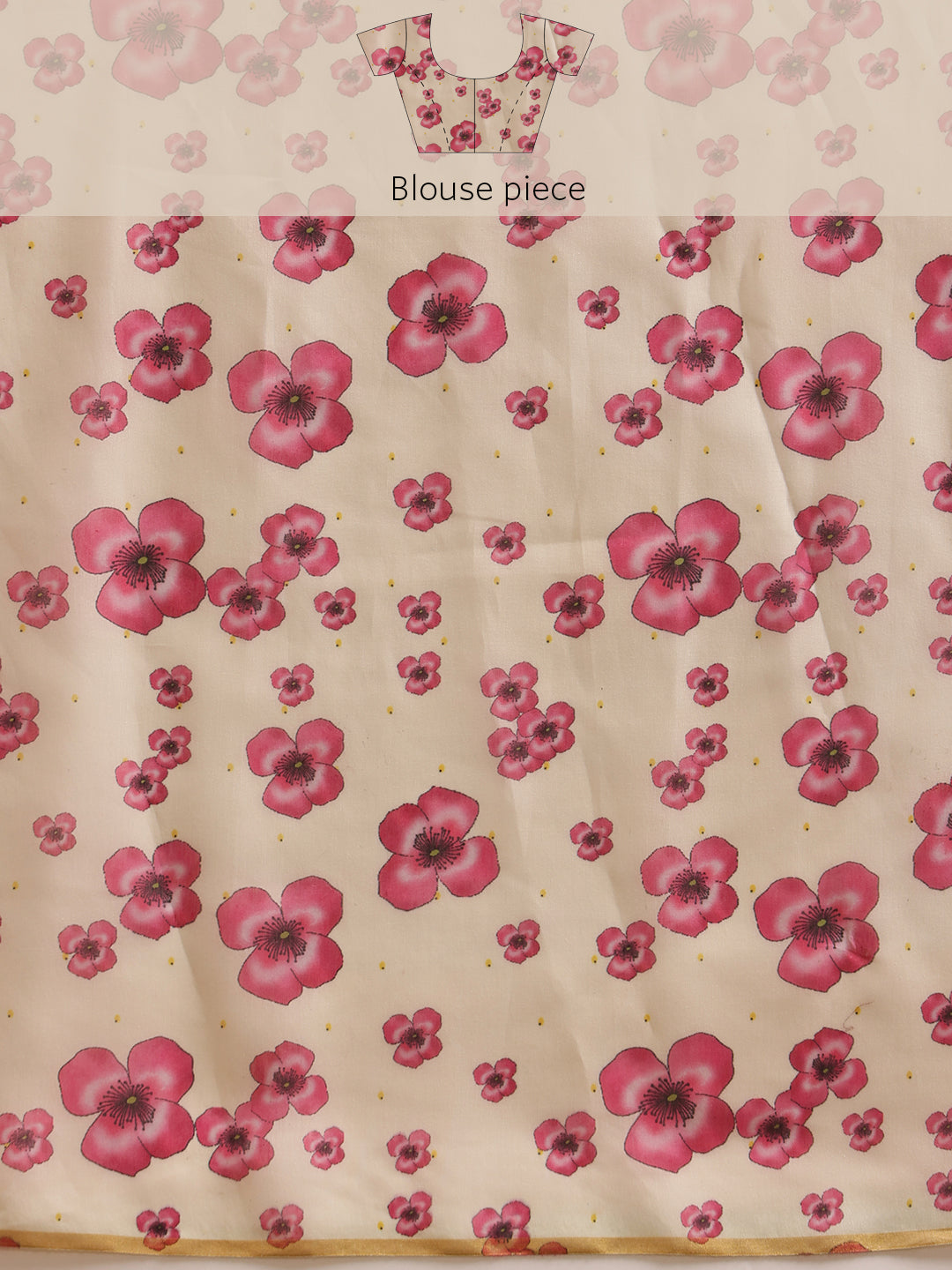 Ready To Wear Women's Digital Printed Chanderi Saree