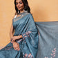 Ready To Wear Floral Printed Silk  Saree